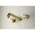 thumbnail image 3 of Kingston Brass KS4022PX Metropolitan Two-Handle Wall Mount Roman Tub Faucet, Polished Brass, 3 of 5