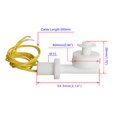 thumbnail image 4 of Aopin Liquid Level Switch Sensor PP, Water Liquid Level Sensor Float Switch, Plastic Ball Float Controller for Water Pump Fish Tank Cistern Sump Filter Aquarium Swim Pool Garden Pond Liquid 2 Pcs, 4 of 4