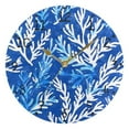 thumbnail image 5 of Blue Corals Round Wall Clock Silent Analog Battery Operated Black Pointer Home Decor 9.84" Diameter, 5 of 11