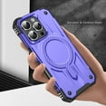 thumbnail image 2 of for iPhone 16e Rugged Grip Phone Case,Compatible with MagSafe,Magnetic Case For iPhone 16e, Military-Grade Protection Anti-Scratch Anti-Slip Shockproof Cover,Purple, 2 of 7