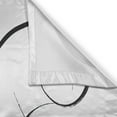thumbnail image 3 of Ambesonne Lips Kitchen Curtains, Black Stroke Contour Drawing, 55"x39", Charcoal Grey Vermilion, 3 of 3