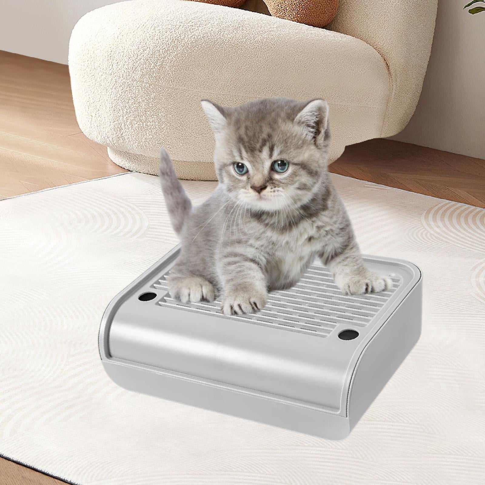 Serenable Cat Ramp for Litter Box Step Litters Catcher Compact Size Practical Pet Supplies Double Layer Small Senior Cat Litter Box Mat