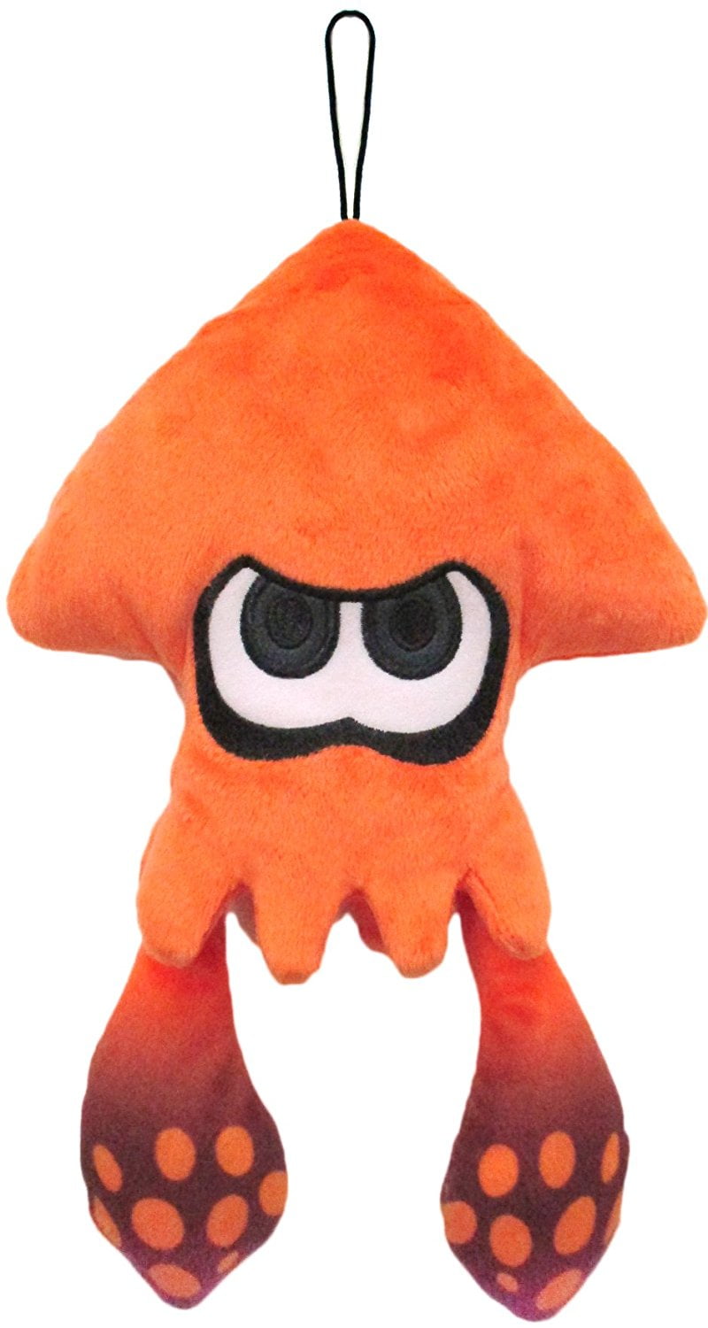 New Splatoon Squid Orange 14" Plush Toy Cushion Doll 