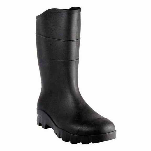Heartland Footwear Rubber Boot,Unisex,6,Mid-Calf,Black,PR 29UT81