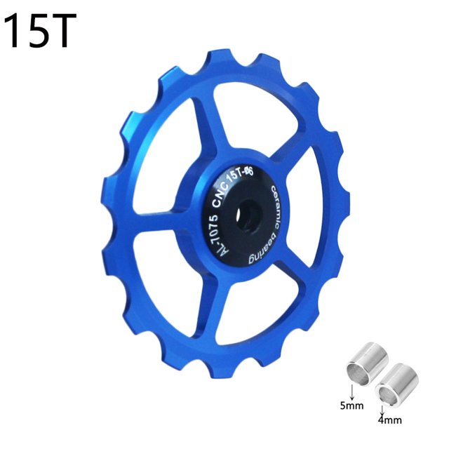 Rueda guía de dial trasero de cerámica para bicicleta de montaña, accesorios de transmisión de aleación de aluminio 11T-16T