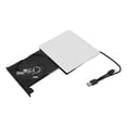 thumbnail image 1 of External DVD Drive, High Compatibility Multipurpose Shockproof DVD Writer Drive Up To 5Gbps Transfer Rates USB C Plug and Play  for Netbook for PC White, 1 of 7