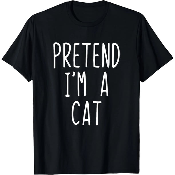 Disfraz de Gato para Halloween: Playera Negra y Blanca Fácil - Regalo Unisex Tallas S-3XL