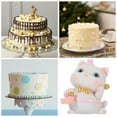 thumbnail image 3 of Mini Cute Cat Figure Decor Miniature Cat Figurine Tiny Animal Statue Cake Ornament, 3 of 6