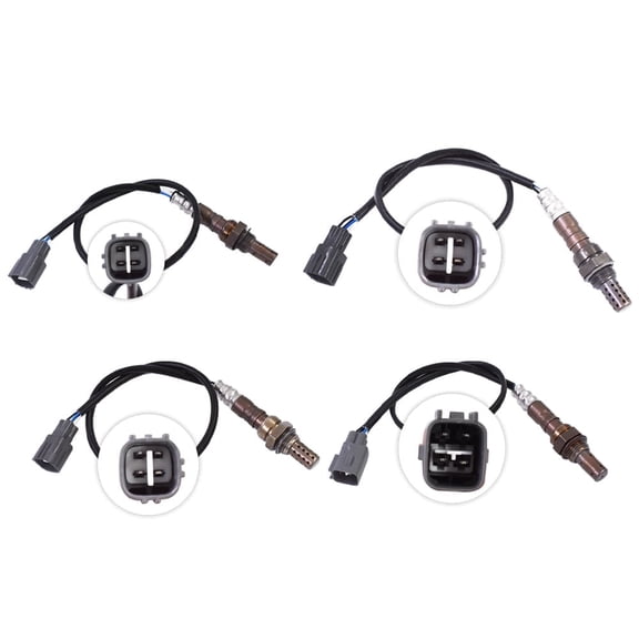 4pcs Air Fuel Ratio Oxygen O2 Sensor Upstream Downstream Fit for 2001-2003 Toyota RAV4 2.0L 5S3979 5S4119 2349023 2349028