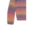 thumbnail image 5 of Planet Gold Girls Bow Print Ombre Sweater, Sizes 12M-18, 5 of 6