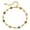 Golden-1, variant on Enamel Round Heart Candy Colors Multicolor Chain Bracelet for Women Golden Extenstion(bl003572-1)