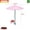 Pink, variant on JZCHUNTOY Floral Pattern Sun Umbrella 1 Piece, UV Protection Parasol with Plant Design, Lightweight and Waterproof Outdoor Umbrella