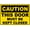 Warning Sign 1, variant on Caution This is a Copperhead Snake Habitat Metal Tin Sign 8"x12" - Safety Caution - For Indoor Outdoor
