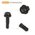 thumbnail image 4 of Uxcell 30Pack #14 x 1" Hex Washer Head Self Tapping Screws Sheet Metal Screws, 4 of 5