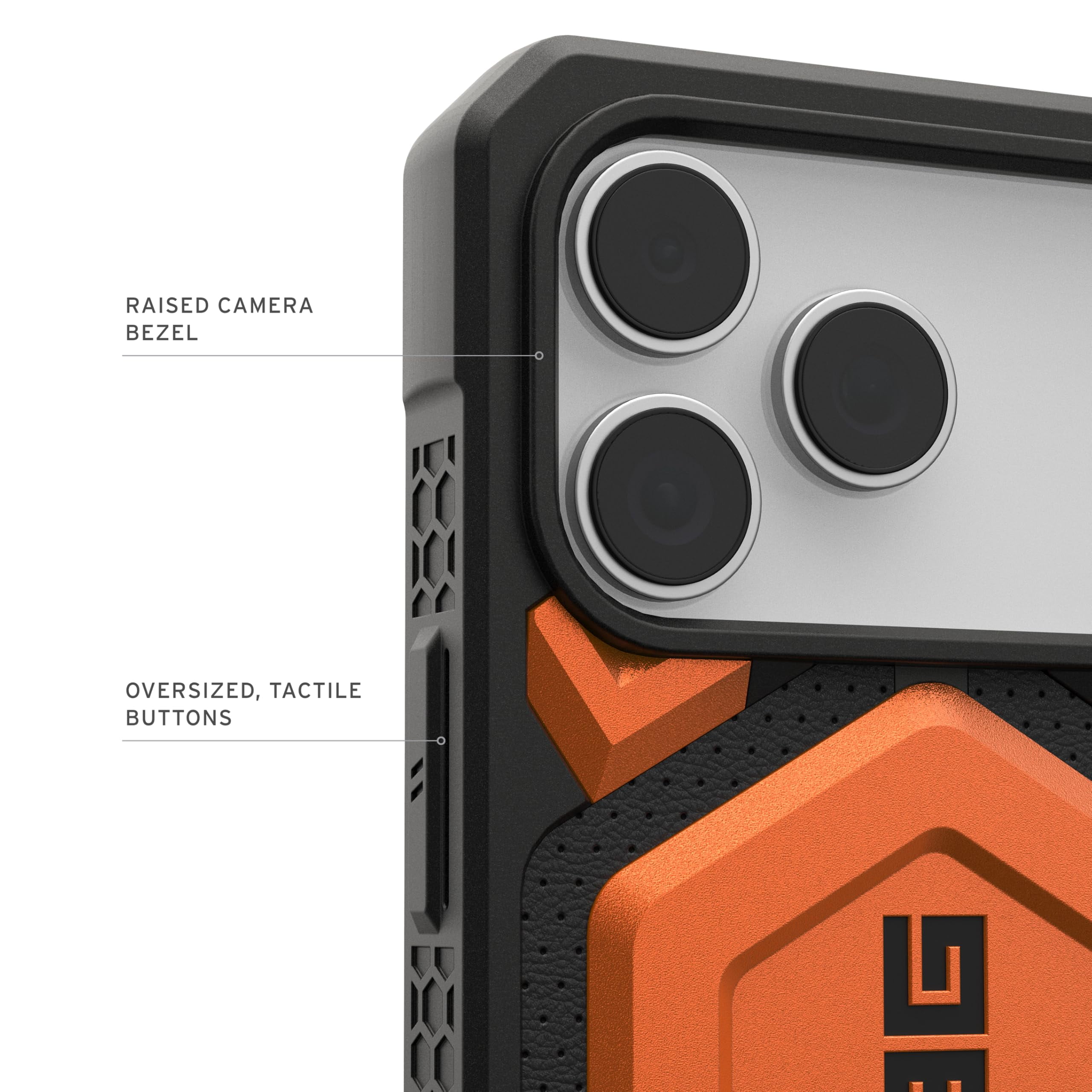 UAG iPhone 17 Pro Max Case Monarch Pro - Compatible with MagSafe Military Grade Protective Cover, Orange