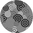 thumbnail image 1 of Ahgly Company Machine Washable Indoor Round Transitional Dark Gray Area Rugs, 8' Round, 1 of 7