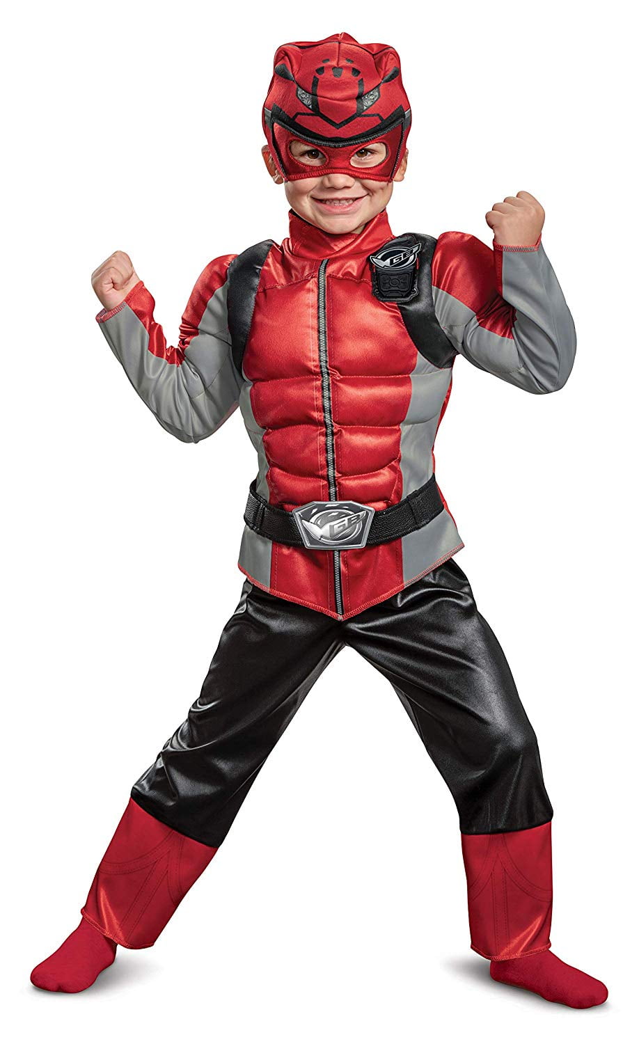 NEW Power Rangers Red Ranger Beast Morpher Muscle Toddler Costume Size 2T 