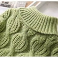 thumbnail image 4 of Toddler Cable Knit Sweater Turtleneck Pullover Sweaters for Baby Kids Girl Boy 12M-10T Soft Cute Jumpers, 4 of 4