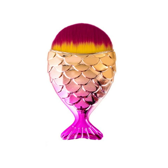 Fish Tail Shape Brush Multifunctional Makeup Cleaning Soft Brush For Daily Use