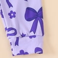 thumbnail image 5 of GCETTIC Little Girls Pajamas Girls Pajamas Toddlers Cotton Longsleeve Sleepwear Print Pjs Snug Fit Nightwear Purple,9-12 Months, 5 of 5