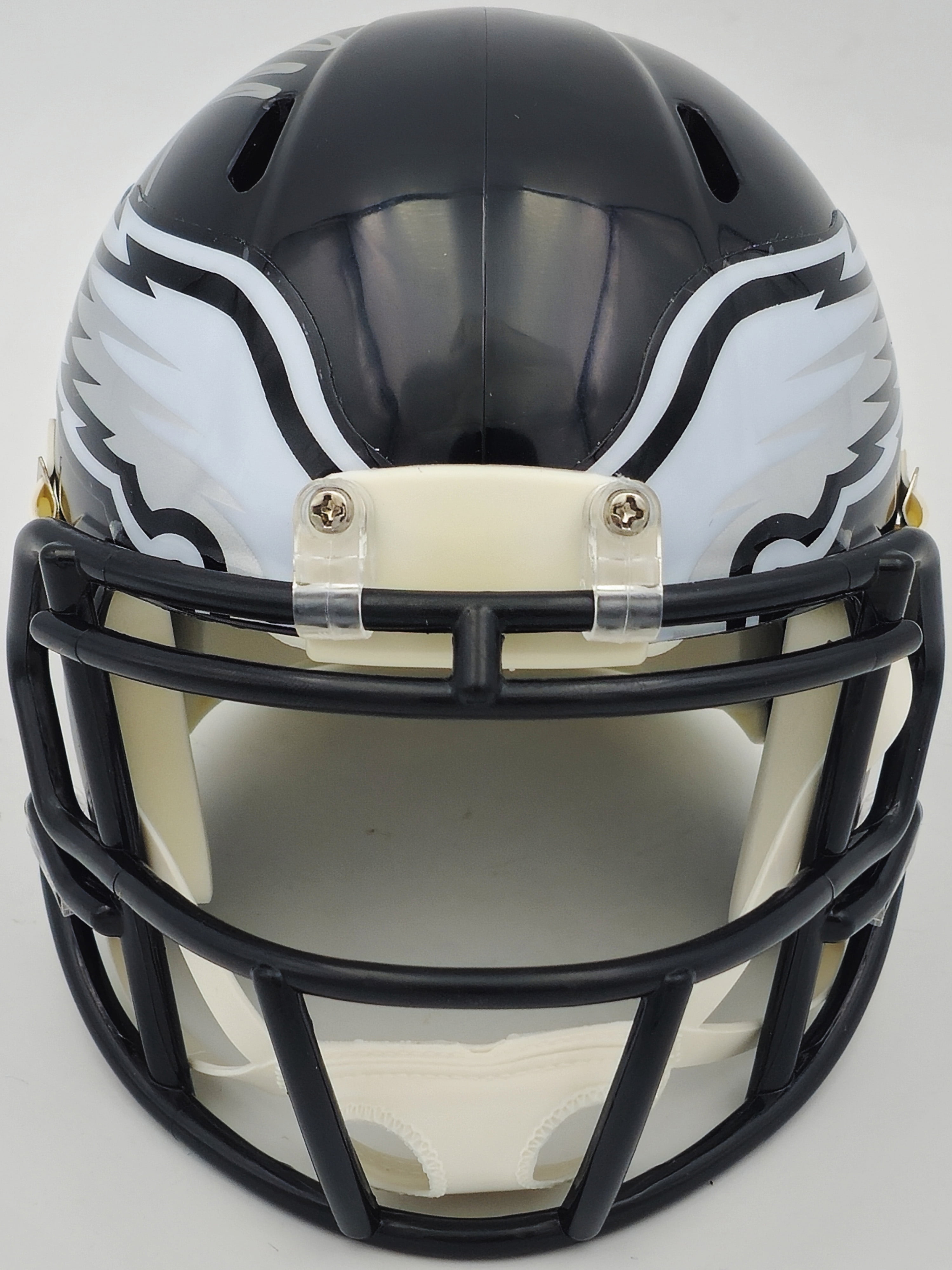 Brandon Graham Autographed Philadelphia Eagles 2022 Alternate Black Speed Mini Helmet Beckett BAS Witness 238572