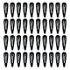 thumbnail image 1 of Paquete de 40 pasadores de pelo negros para mujer, accesorios de pasador de presión de metal Ormromra ZJWJ640, 1 of 3