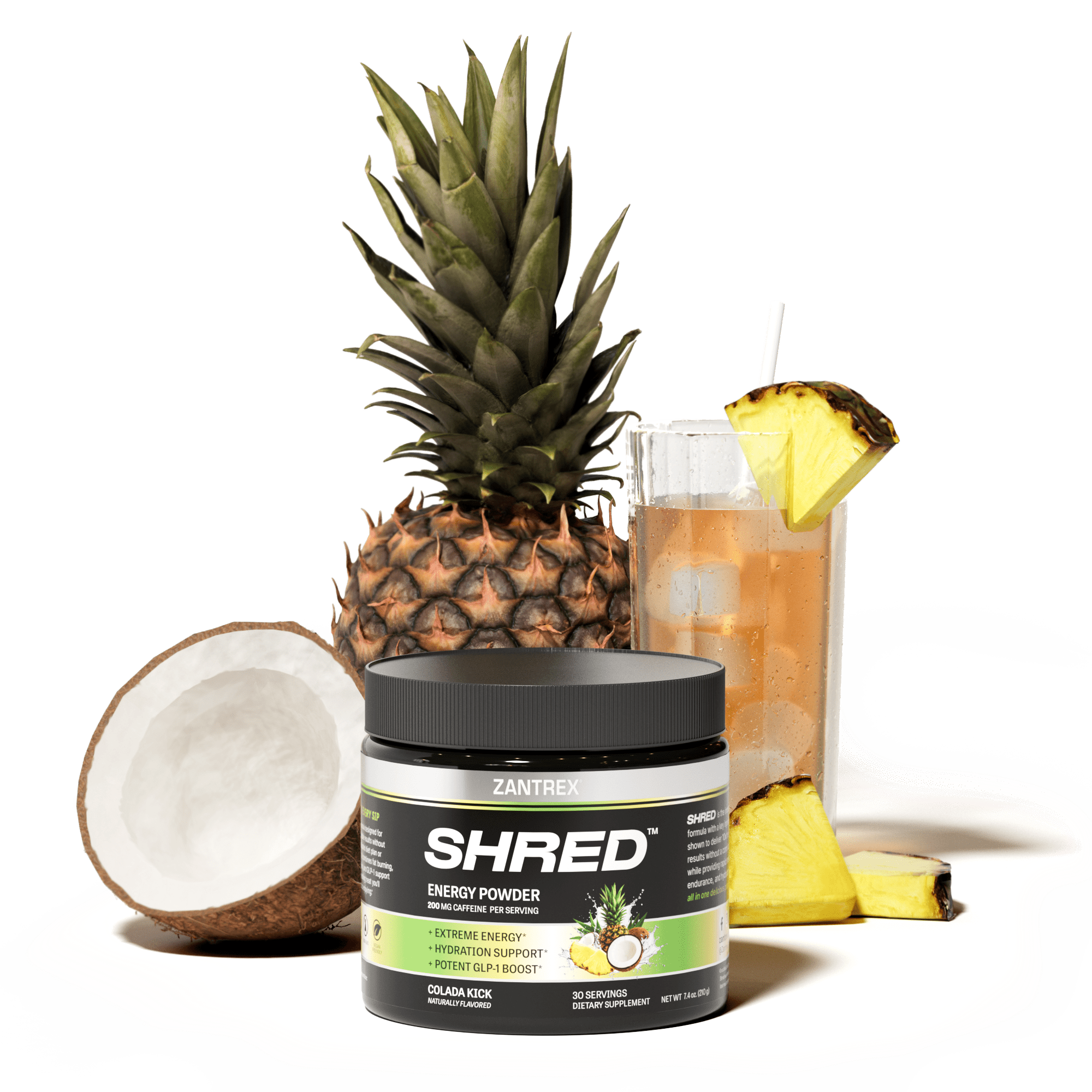 Zantrex Shred - 200mg Caffeine - GLP-1 Support - Intense Energy