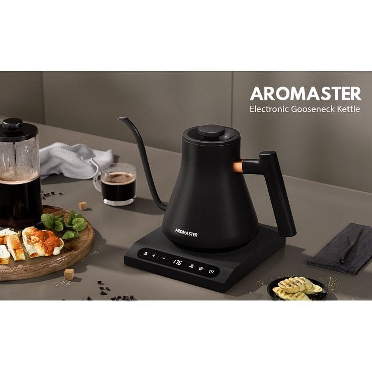 Aromaster® Gooseneck Kettle with Temperature Control, Electric