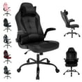 thumbnail image 3 of YRLLENSDAN Adjustable Swivel Rolling Adults Teens Gaming Chair with Headrest and Armrest, Black, 3 of 8