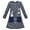 Blue, variant on Girls T-shirt Dress Halloween Pumpkin Big Pocket Long Sleeve 7 Years