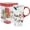 XMAS, variant on Christmas Ceramic Travel Mug with Color Gift Box,Coffee Cup 17 Oz.Christmas Gift,XMAS