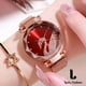 thumbnail image 2 of Reloj de mujer de lujo con cisne estrellado de diseño, 2 of 10