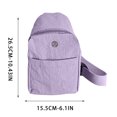 thumbnail image 3 of Textured Chest Bag Made Of Waterproof Nylon Fabric Solid Color Lightweight Casual Versatile Sports Small Backpack, 3 of 6