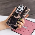 thumbnail image 4 of Allytech Galaxy S22 Ultra 5G Cell Phone 6.8" Case 2022 Electroplated Silicone Soft Flexible TPU Back Shockproof Cover Ultra Thin Lightweight Case for Samsung Galaxy S22 Ultra 5G, Black Gold Marble, 4 of 4