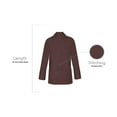 thumbnail image 5 of Panda Uniform by HeedFit Men's 31" Lab Coat Custom Fit, 4XL, Chocolate, 5 of 6