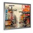 thumbnail image 2 of Designart "Pop Art Collage of Beijing Cityscape I" Cityscapes Framed Wall Art Decor - Industrial Blue Beijing Bedroom Framed Canvas Wall Art, 2 of 6