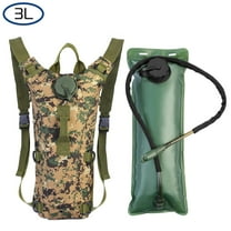 TeqHome Hydration Bladder 3 Liter Water Backpack for Hiking Camping Outdoor Jungle