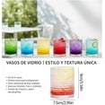 thumbnail image 2 of Juego de 6 Vasos de Vidrio con Textura de Perlas, Copas de Cristal 280ml (9.5oz) Resistentes al Calor, Diseño Antideslizante para Agua, Jugo, Whisky y Cócteles, Apto para Lavavajillas, 2 of 18