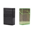 thumbnail image 1 of Estuche transparente para cigarrillos, 2 unidades, práctico y grueso, con tapa, ligero y práctico, para herramientas de fumar. Verde negro, 1 of 8