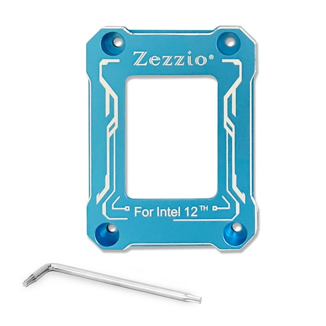 LGA17XX 18XX ILM Intel12 Génération Cadre Pliant Correct CPU Rétroviseur Orthèse Courbe Boucle Fixe 1700 1800 Aluminium Bleu