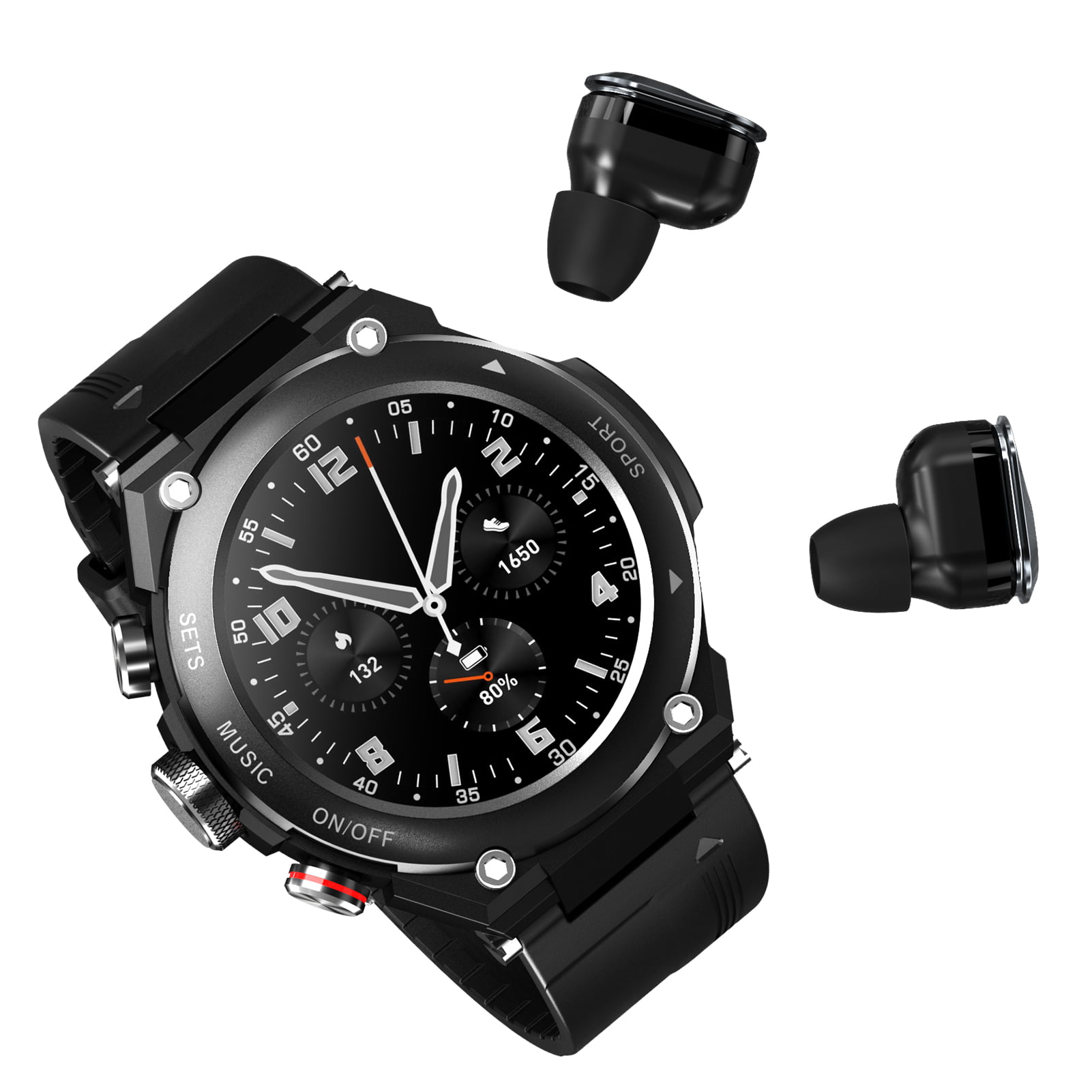 Telzeal T-Fly Smartwatch, TK13 Mini Smartwatch, Modio K2 Earbuds Combo