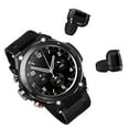 thumbnail image 2 of Reloj inteligente con Audífonos inalámbricos Pulsera de actividad 2 en 1 Audífonos Bluetooth Música Abanopi Negro, 2 of 7