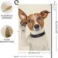 thumbnail image 2 of GZHJMY Garden Flag Double Sided Big Ear Dog, Fade Resistant Burlap Seasonal Flags 12x18 Inch, Yard Flag for Outside Lawn Patio Porch House Decor Yard Flags, 2 of 5