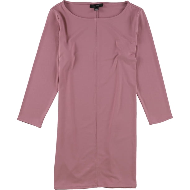 Alfani Womens Solid 3/4-Sleeve Tunic Blouse medpink 2XL