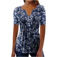 thumbnail image 1 of DPTALR T-shirt Décontracté à Manches Courtes Col Rond Imprimé pour Femmes, 1 of 5