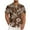 Brown-04, variant on LIBRCLO Hawaiian Shirt for Men Button Short Sleeve Blouse Shirt Summer Tropical Vacation Beach Shirts