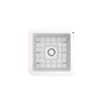 thumbnail image 6 of BOCCHI Sotto Undermount Fireclay 18 in. Single Bowl Kitchen Sink with Protective Bottom Grid and Strainer in White, 6 of 6