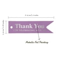 thumbnail image 5 of Inkdotpot Real Silver Foil Thank You For Celebrating With Us Bridal Shower Tags Favor Hang Paper Tags 100 Pieces, 5 of 6