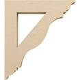 thumbnail image 3 of Ekena Millwork 5 1/2"W x 32"D x 36"H Funston Traditional Rough Cedar Woodgrain TimberThane Bracket, Primed Tan, 3 of 6
