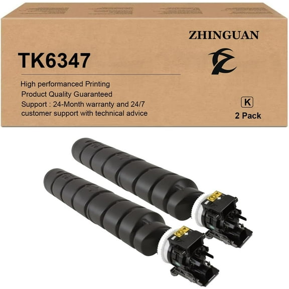 ZHINGUAN TK-6347 TK6347 Black Toner Cartridge Works for TASKalfa 4004i 5004i 6004i 7004i Copystar CS 4004i 5004i 6004i 7004i (2-Pack)